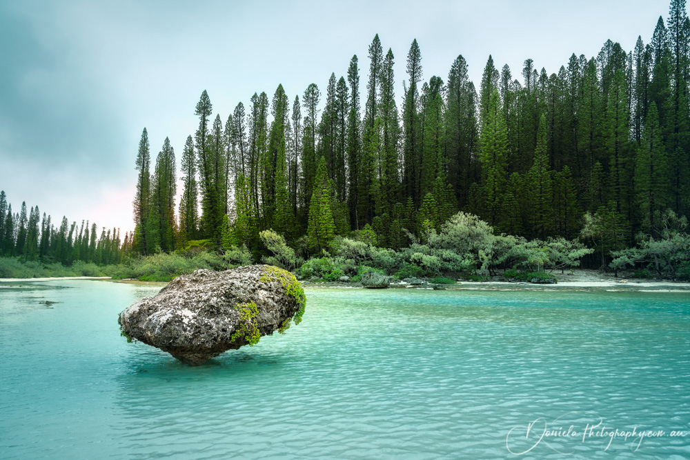 In the wilderness -Natural lagoon at Isle of Pines, New Caledonia